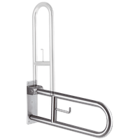 asa de seguridad curva acero inoxidable Ø32mm - 54cm | sanidek
