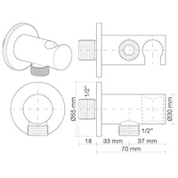 toma de agua con soporte cónico nur | sanidek