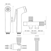 conjunto ducha íntima totem con llave doble | drena