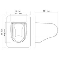soporte ducha contact cromo | sanidek