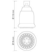 difusor de ducha duo | sanidek